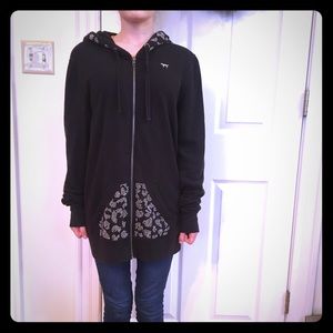 PINK Hoodie Zip Swearshirt